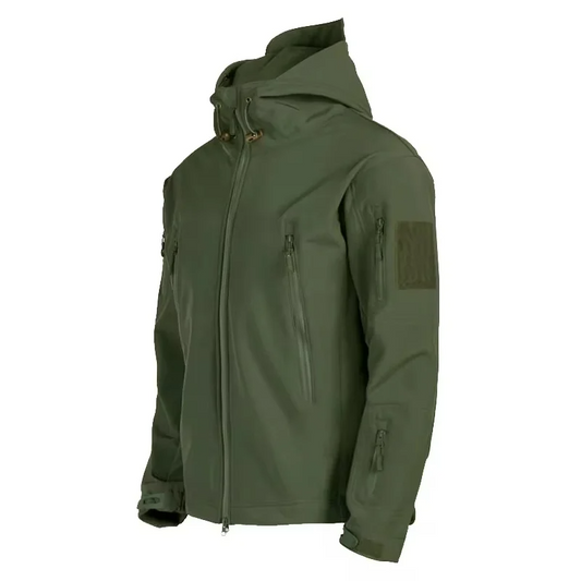 Men’s Tactical Jacket – Waterproof – Windproof – Hooded – Multi-Pocket – Reinforced Seams