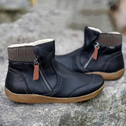 Women's Ankle Boots – Side Zipper – Structured Fit – Supportive Sole