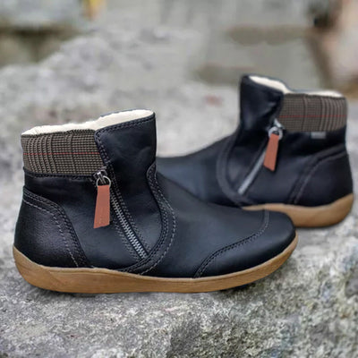 Women's Ankle Boots – Side Zipper – Structured Fit – Supportive Sole