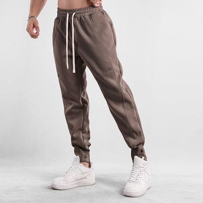 Men’s Jogger Trousers - Elastic Waistband - Tapered Fit - Drawstring & Cuffed Ankles
