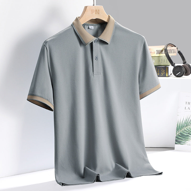 Men’s Polo Shirt – Breathable Blend – Standard Fit – Short Sleeve Contrast Collar