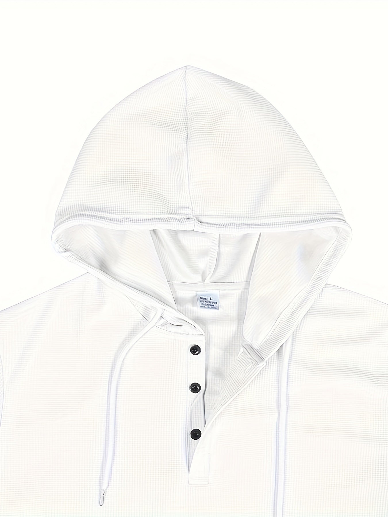 Men’s Tracksuit Set – Hoodie with Button Neck – Ribbed Cuffs – Joggers with Drawstring