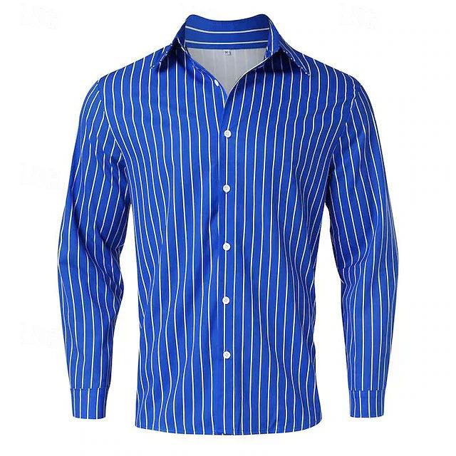 Men's Long Sleeve Casual Button-Up Shirt