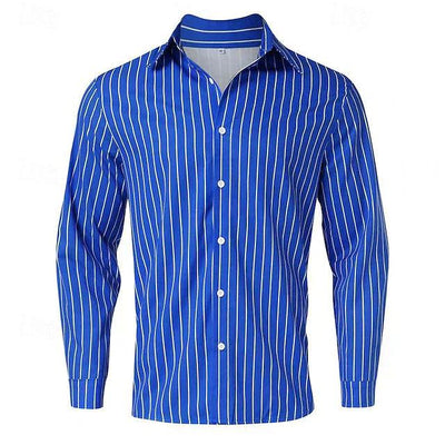 Men's Long Sleeve Casual Button-Up Shirt