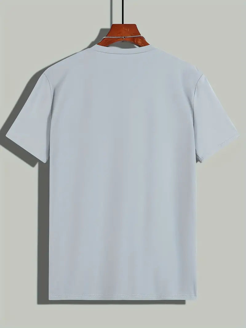 Men’s Color Block T-Shirt - Crew Neck - Short Sleeve - Casual Breathable Fit
