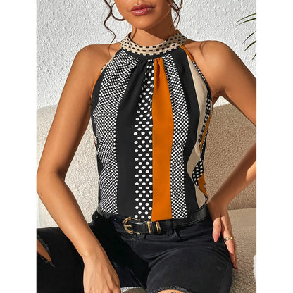 Stylish polka dot blouse for women