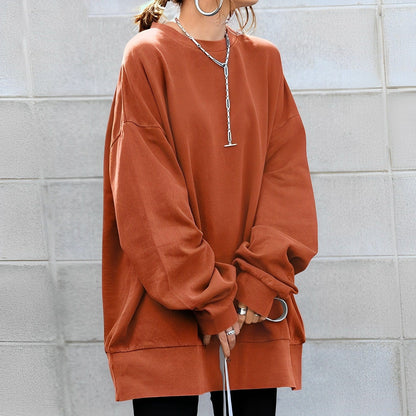 Women's oversized pullover sweatshirt