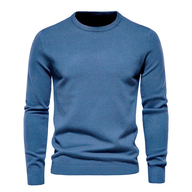 Men's knitted crewneck sweater