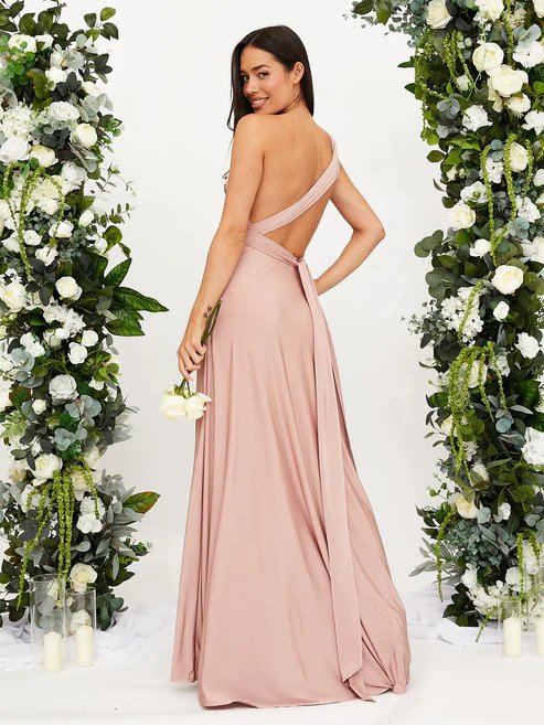 Elegant Women's Maxi Dress - Evening Gown - Sleeveless