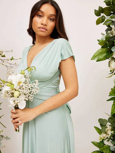 Elegant Women's Maxi Dress - Evening Gown - Sleeveless