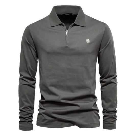 Men's long sleeve polo shirt