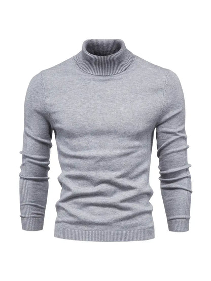 Men's casual pullover with turtleneck for men