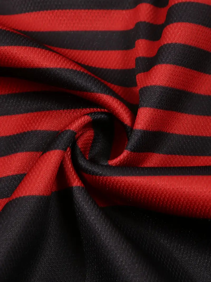 Men’s Polo Shirt - Slim Fit - Striped Design - Short Sleeve Casual Wear