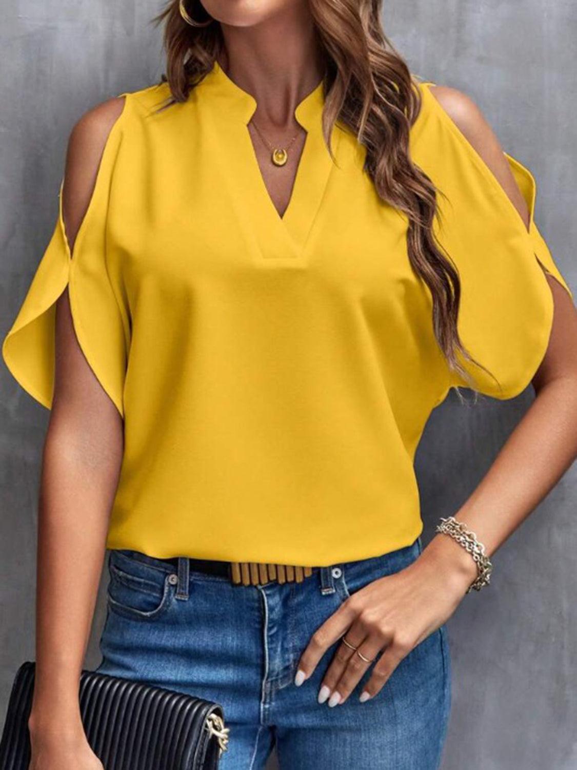 Elegant Off-Shoulder Blouse for Women with Half Sleeves