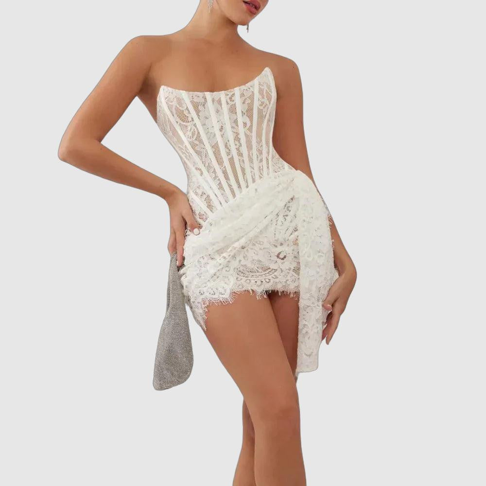 Lace Mini Dress Lingerie for Women - Sexy Nightwear
