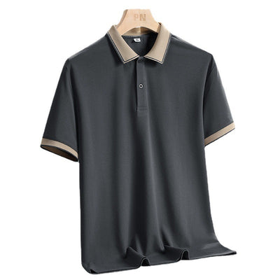 Men’s Polo Shirt – Breathable Blend – Standard Fit – Short Sleeve Contrast Collar