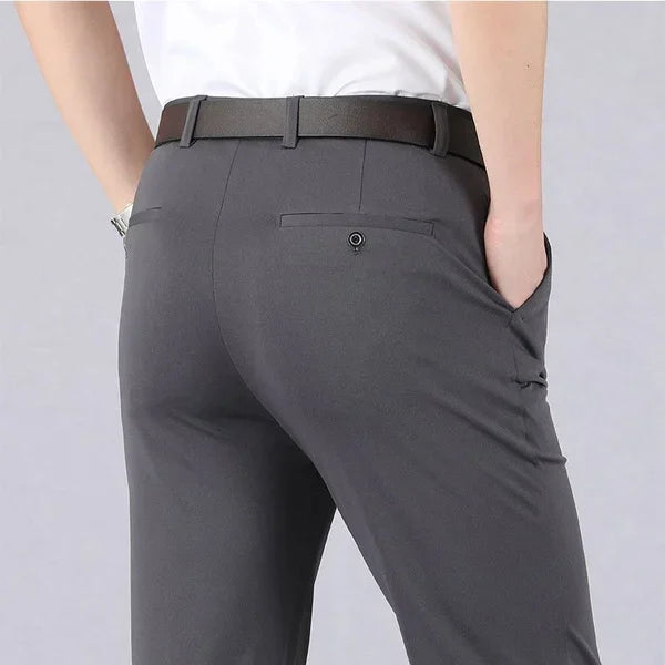 Men's stretchy formal trousers