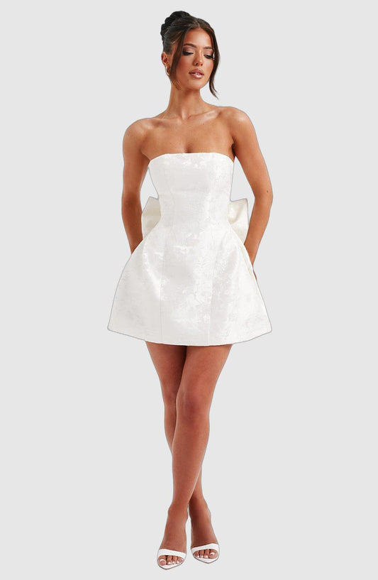 Women's mini dress ivory