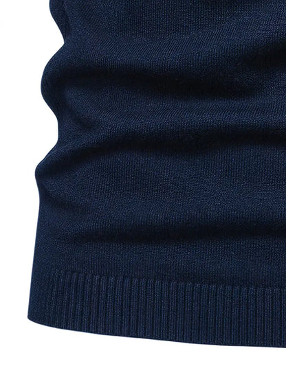 Men's casual pullover with turtleneck for men