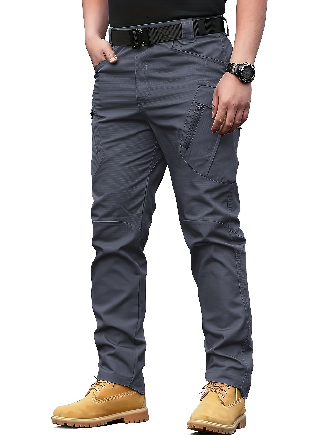 Tactical cargo pants for men with multiple pockets