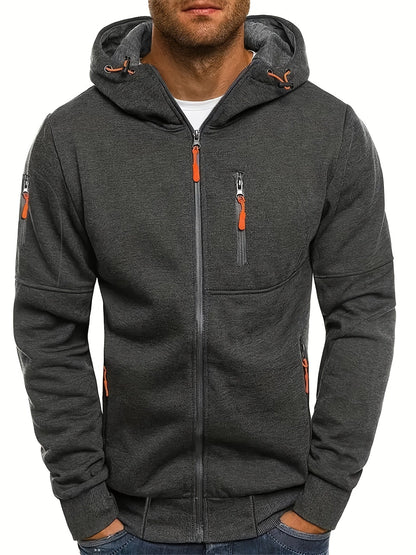 Men's casual hooded jacket