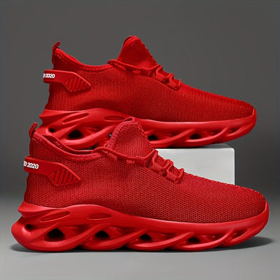 Men’s Running Trainers - Breathable Mesh - Cushioned Sole - Lightweight Lace-Up Fit