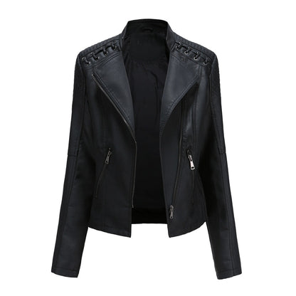 Women's bold classic motorcycle jacket