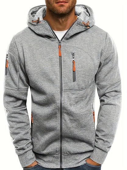 Men's casual hooded jacket