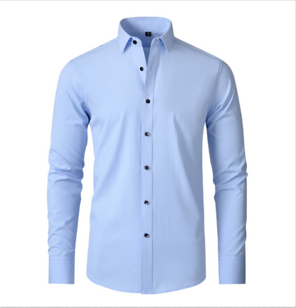 Men's Wrinkle-Free Stretch Shirt - Breathable and Comfortable