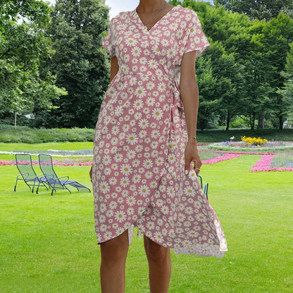 Loved By You Midi Dress with Daisy Pattern