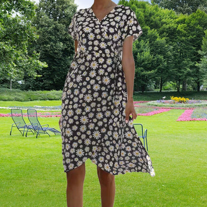 Loved By You Midi Dress with Daisy Pattern