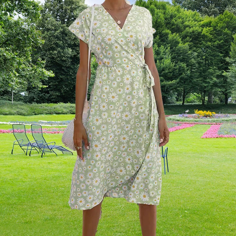 Loved By You Midi Dress with Daisy Pattern
