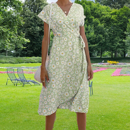 Loved By You Midi Dress with Daisy Pattern