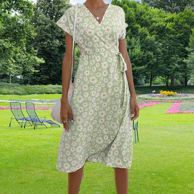 Loved By You Midi Dress with Daisy Pattern