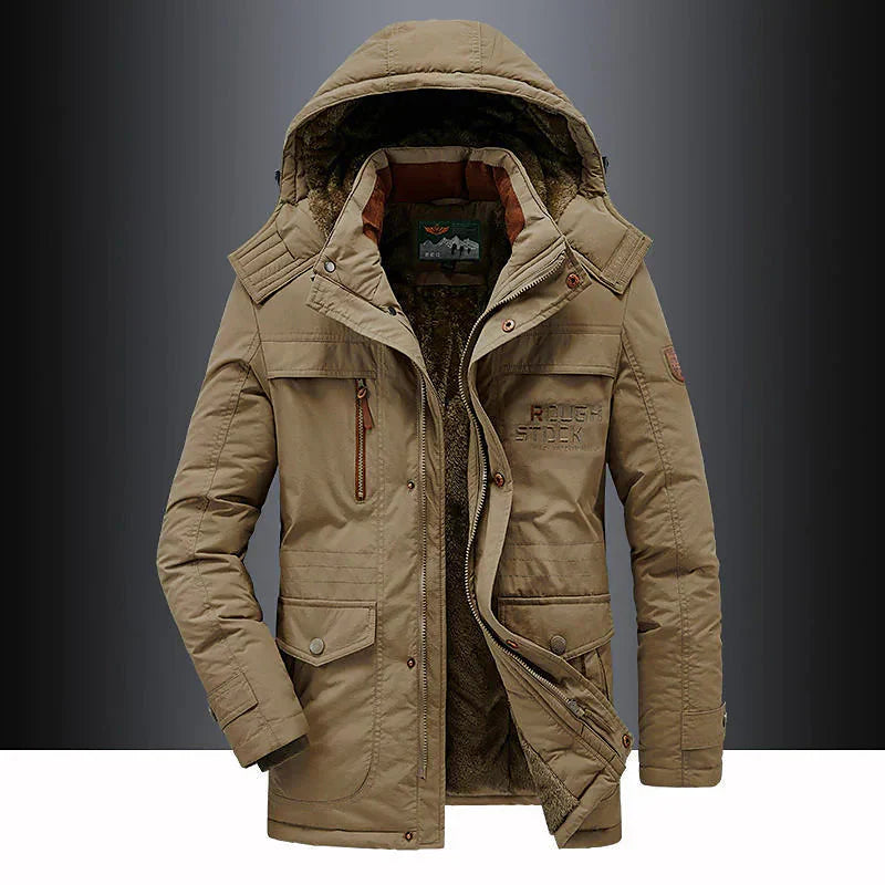 Ultra-soft hooded coat for men