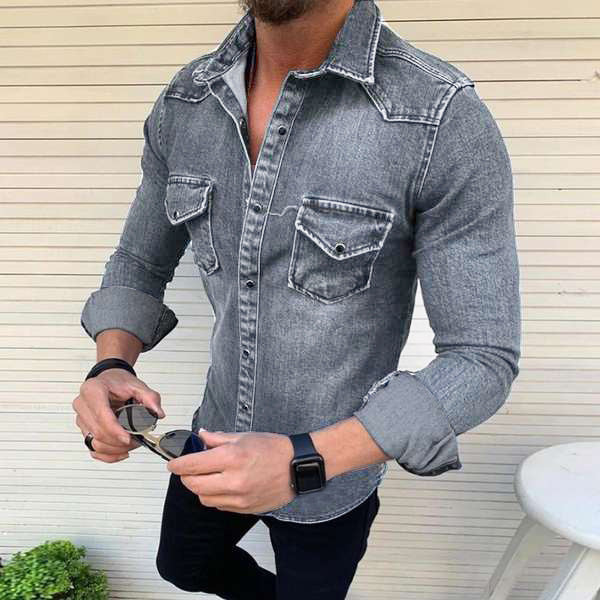 Denim Shirt | Sustainable Slim Fit for Casual and Smart Looks