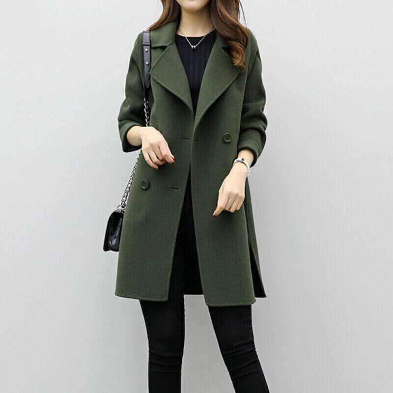 Women's elegant long overcoat