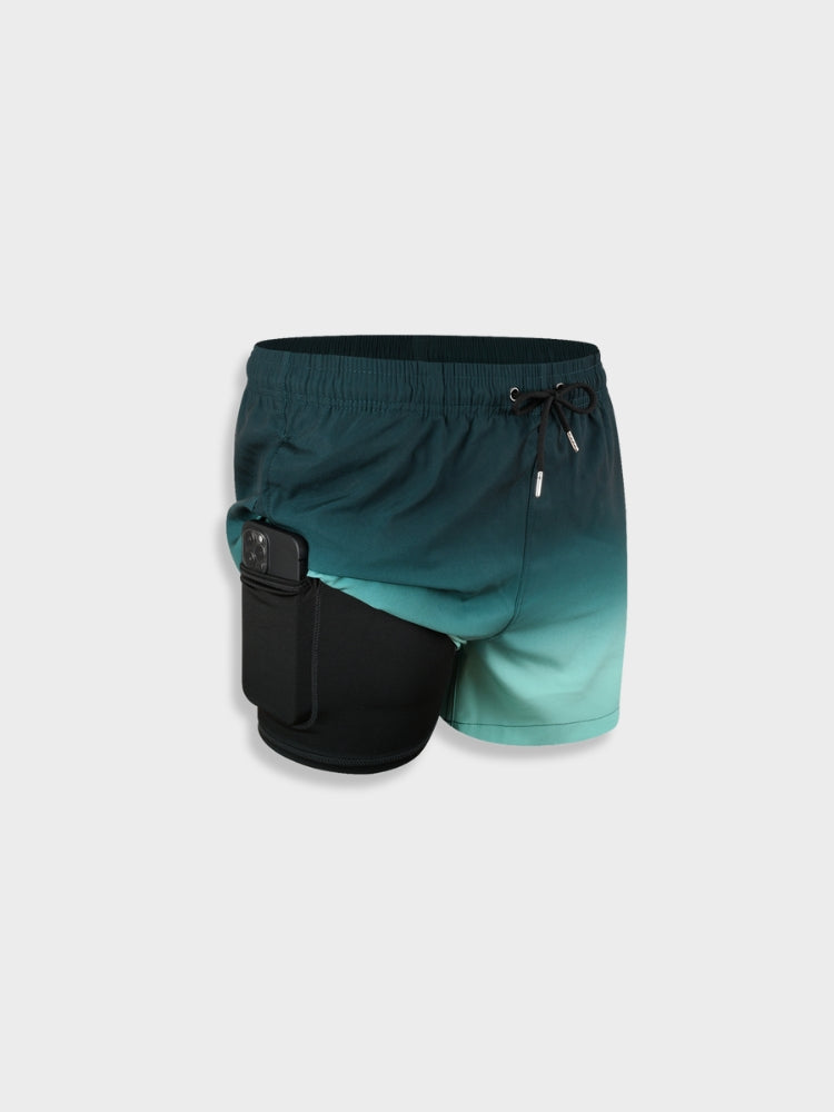 Men’s Swim Shorts – Relaxed Fit – Quick-Dry Breathable Blend – Mid-Thigh Length – Drawstring Waist