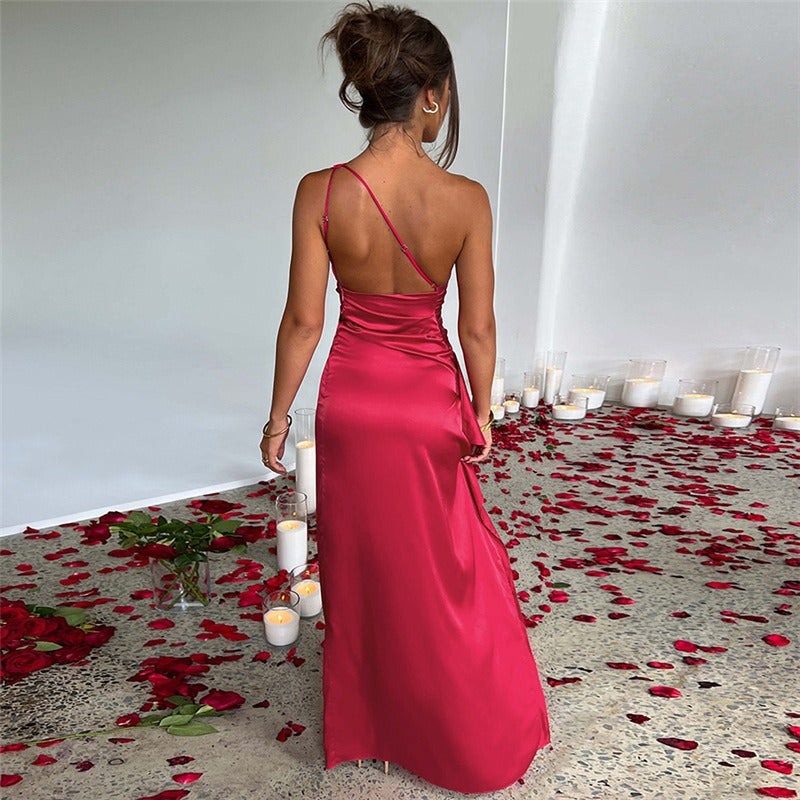 Elegant Bodycon Party Dress for Women - Sleeveless Sparkly Midi Dress