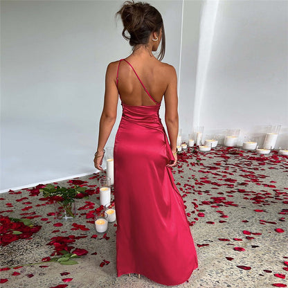Elegant Bodycon Party Dress for Women - Sleeveless Sparkly Midi Dress