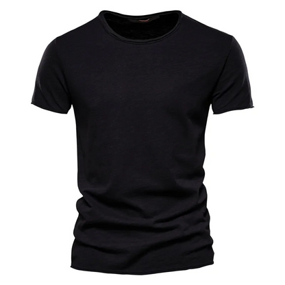 Men’s T-Shirt – Slim Fit – Crew Neck – Short Sleeve – Breathable Blend – Minimalist Style