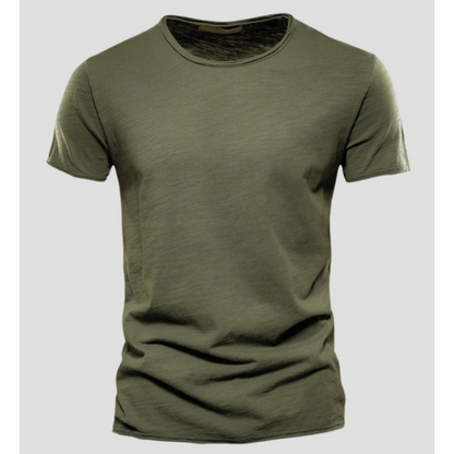 Men’s T-Shirt – Slim Fit – Crew Neck – Short Sleeve – Breathable Blend – Minimalist Style