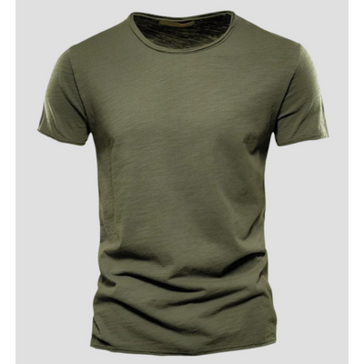Men’s T-Shirt – Slim Fit – Crew Neck – Short Sleeve – Breathable Blend – Minimalist Style