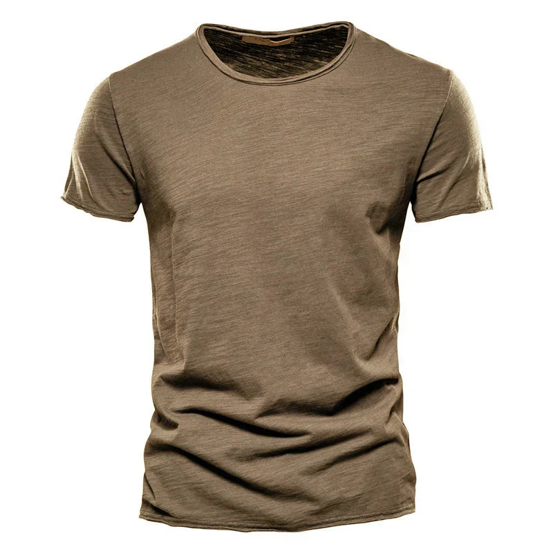 Men’s T-Shirt – Slim Fit – Crew Neck – Short Sleeve – Breathable Blend – Minimalist Style