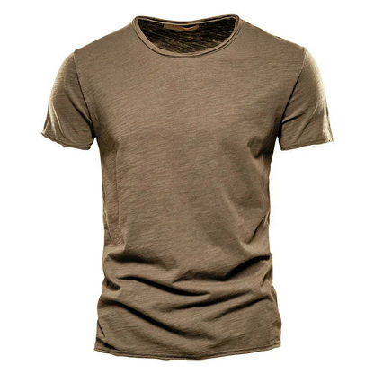 Men’s T-Shirt – Slim Fit – Crew Neck – Short Sleeve – Breathable Blend – Minimalist Style