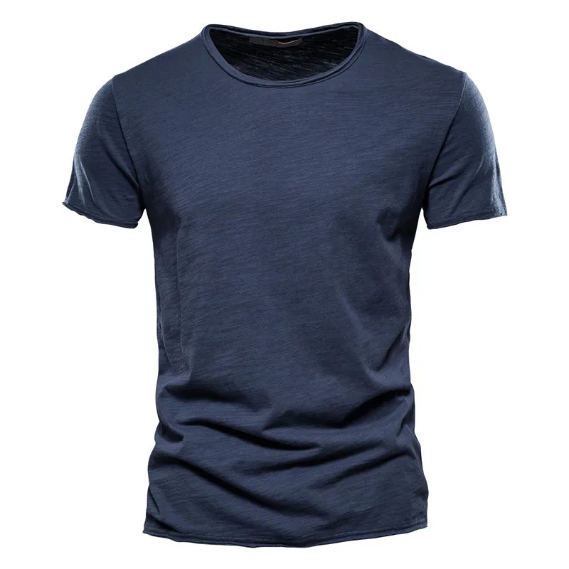 Men’s T-Shirt – Slim Fit – Crew Neck – Short Sleeve – Breathable Blend – Minimalist Style
