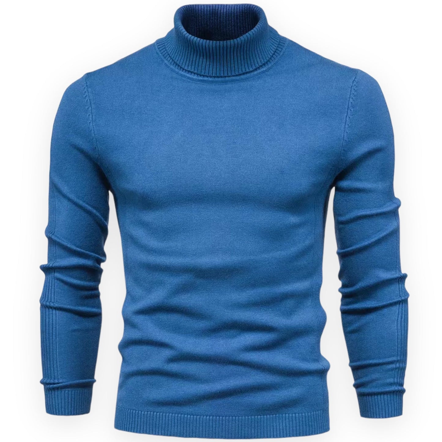 Men’s turtleneck sweater with fitted cuffs