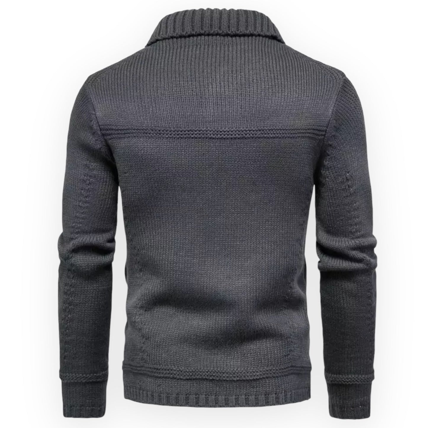 Men’s knitted sweater with button closure