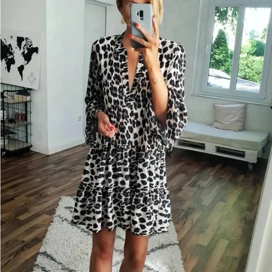 Women's Modern Long Sleeve Summer Dress