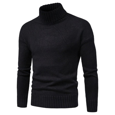 Men's high neck knitted sweater
